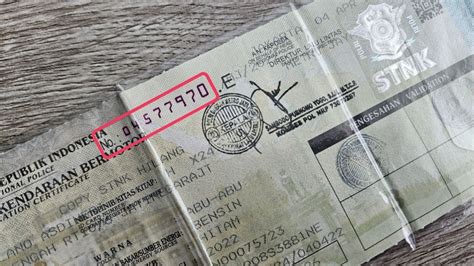 cek no seri motor|Letak Nomor Seri Motor di STNK Serta Fungsinya, Jangan Salah!.